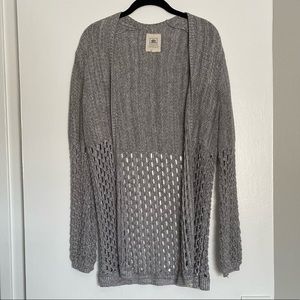 RIP CURL Grey Crochet Cardigan